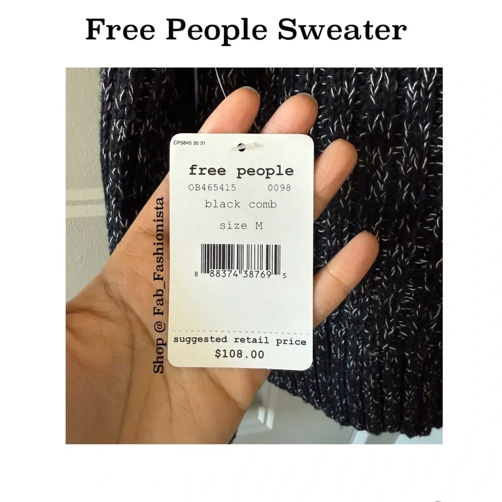 Free People Marble Sweater medium